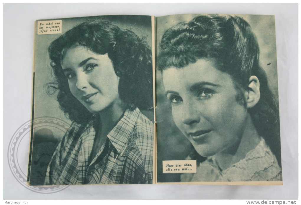 Old 1950´s Small Magazine Cinema/ Movie Actors - 28 Pages, 12 X 16 Cm - Actress: Elizabeth Taylor - Magazines