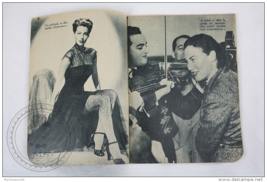 Old 1950´s Small Magazine Cinema/ Movie Actors - 28 Pages, 12 X 16 Cm - Actress: Ava Gardner - Revistas