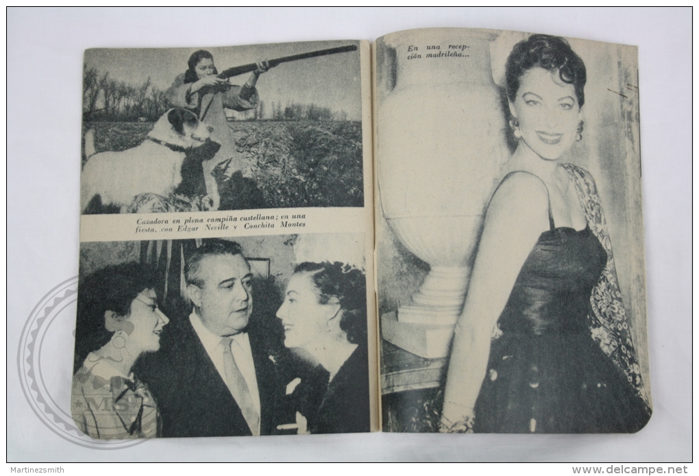 Old 1950´s Small Magazine Cinema/ Movie Actors - 28 Pages, 12 X 16 Cm - Actress: Ava Gardner - Revistas