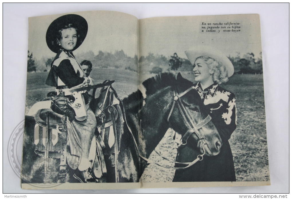 Old 1950´s Small Magazine Cinema/ Movie Actors - 28 Pages, 12 X 16 Cm - Actress: Lana Turner - Revistas