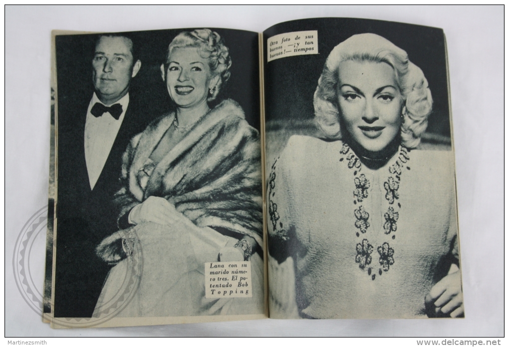 Old 1950´s Small Magazine Cinema/ Movie Actors - 28 Pages, 12 X 16 Cm - Actress: Lana Turner - Magazines