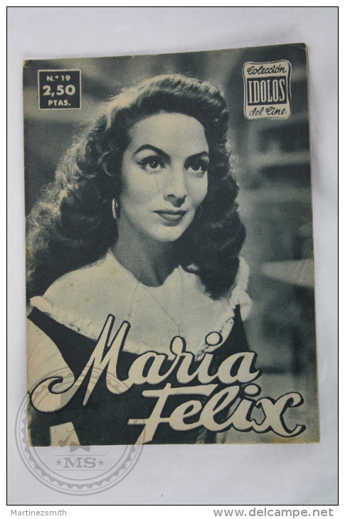 Old 1950´s Small Magazine Cinema/ Movie Actors - 28 Pages, 12 X 16 Cm - Actress: María Félix - Zeitschriften