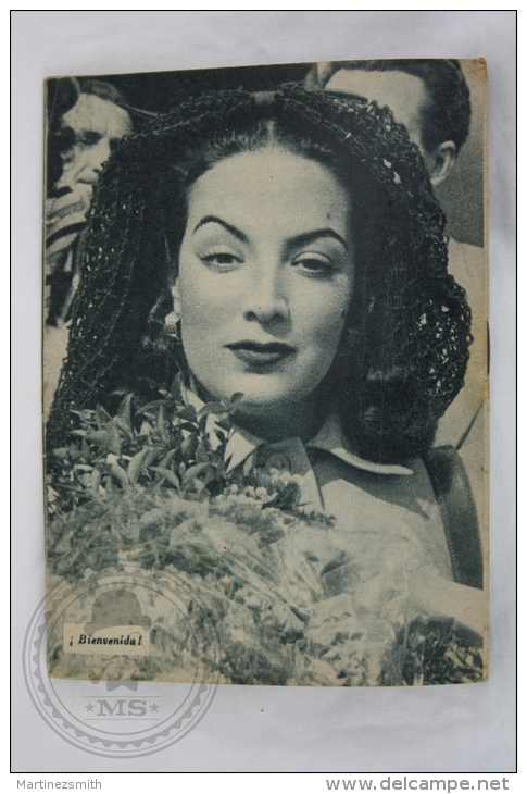 Old 1950´s Small Magazine Cinema/ Movie Actors - 28 Pages, 12 X 16 Cm - Actress: María Félix - Zeitschriften