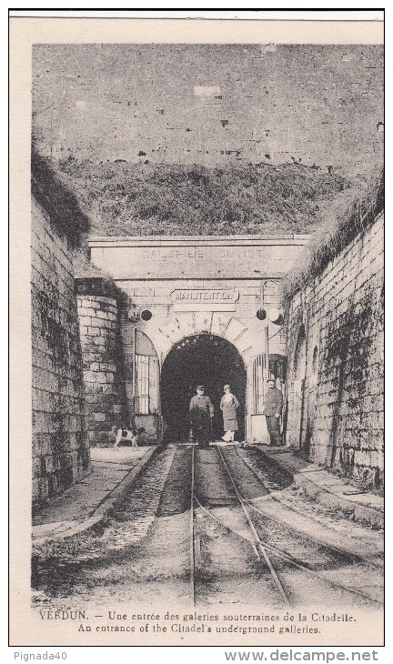 Cp , 55 , VERDUN , Une Entrée Des Galeries Souterraines De La Citadelle - Verdun