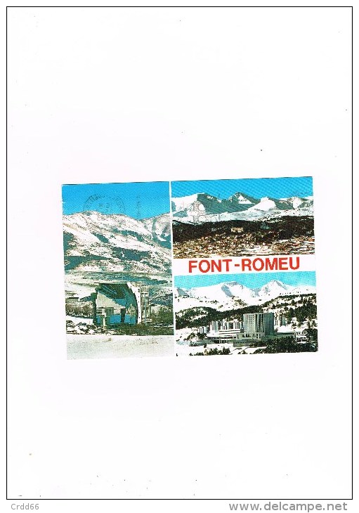 Cpm Font Romeu Vue Generale Et La Chaine Des Pyrenees - Other & Unclassified