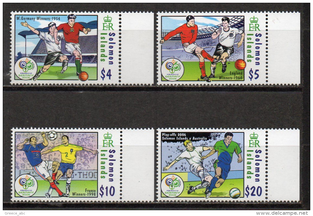 Solomon Islands 2006 _ Mi 1305/08 > FIFA World Cup 2006 Germany > Football , Soccer > New MNH ** - 2006 – Germany