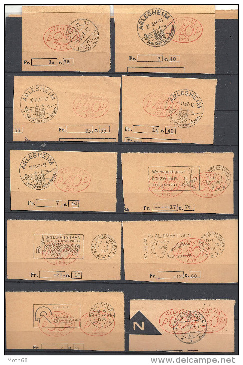 FARMA Auschnitte Gute Frankaturen - Postage Meters