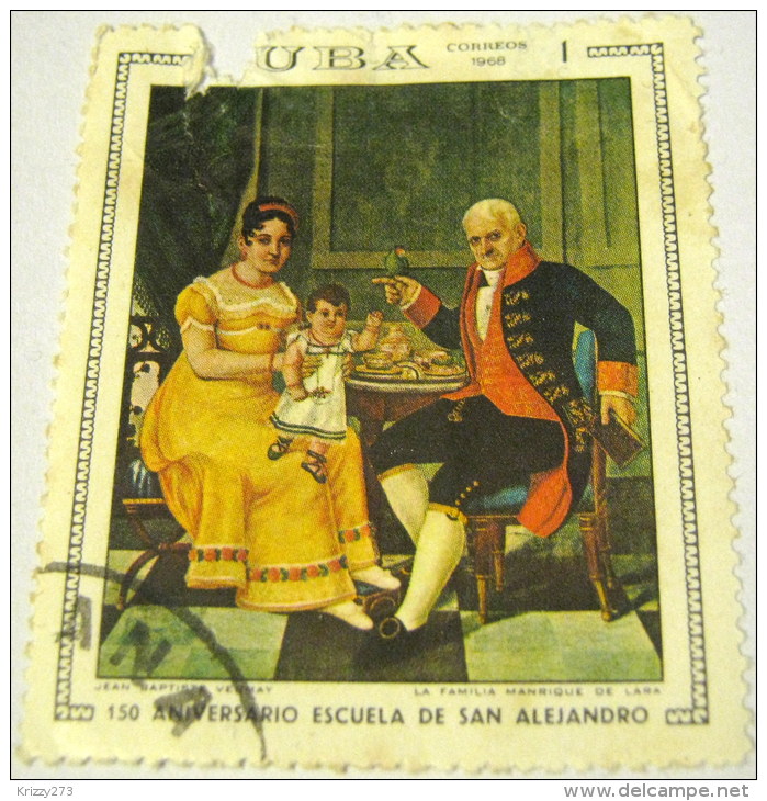 Cuba 1968 The 150th Anniversary Of San Alejandro Painting School 1c - Used - Usados