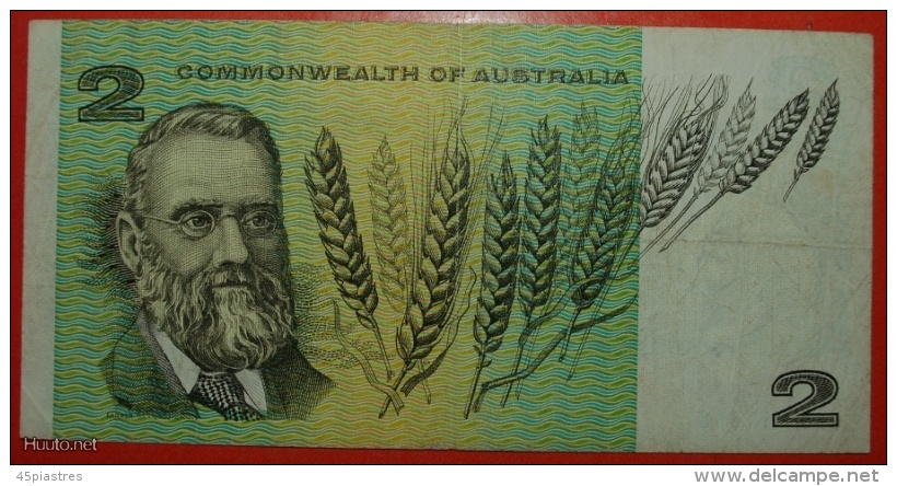 * SHEEP: COMMONWEALTH OF AUSTRALIA  2 DOLLARS ND (1966-1972) UNCOMMON! LOW START  NO RESERVE! - 1966-72 Reserve Bank Of Australia