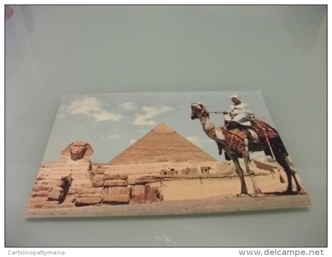 STORIA POSTALE FRANCOBOLLO COMMEMORATIVO Egitto Giza The Great Sphinx And Khephren Pyramid - Pyramids