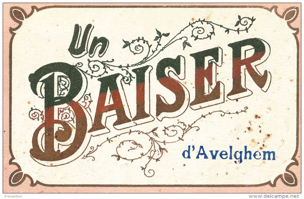 Un Baiser D'AVELGHEM - Carte Colorée - Avelgem