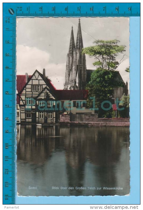 Soest - Blick über Den GroBen Teich Cover Amsterdam  Real Photo Reel Postcard Carte Postale Recto/verso - Soest