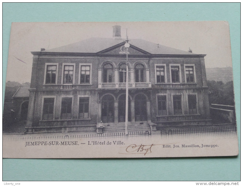 JEMEPPE-SUR-MEUSE L'Hôtel De Ville / Anno 1908 ( Zie Foto Details ) !! - Jemeppe-sur-Sambre