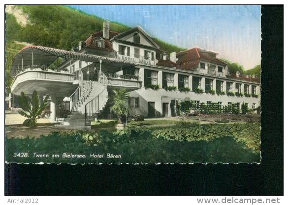 TWANN - DOUANNE - HOTEL BÄREN - TB Am Bielersee Gezackt 50er - Douanne-Daucher