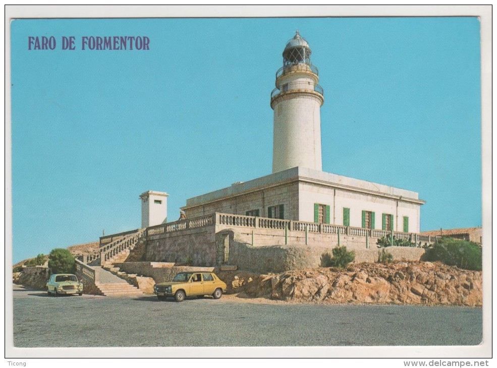 PHARE FARO DE FORMENTOR MALLORCA - RARE VUE, VOITURES - VOIR LE SCANNER - Phares