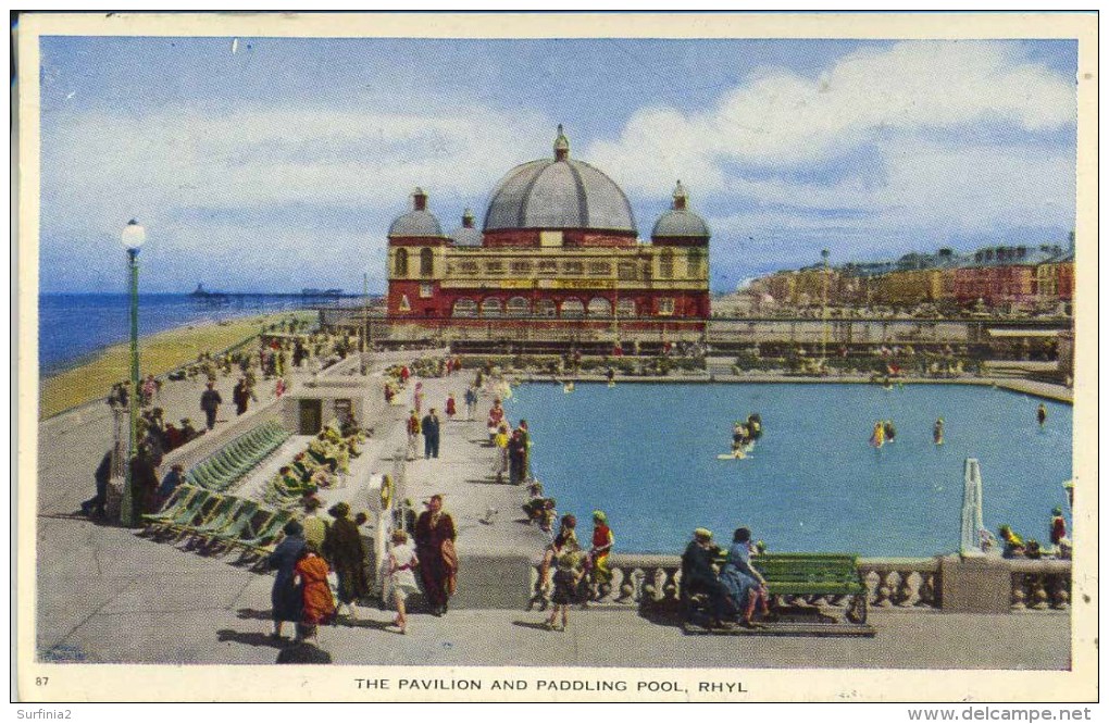 CLWYD - RHYL - THE PAVILION AND PADDLING POOL Clw99 - Flintshire