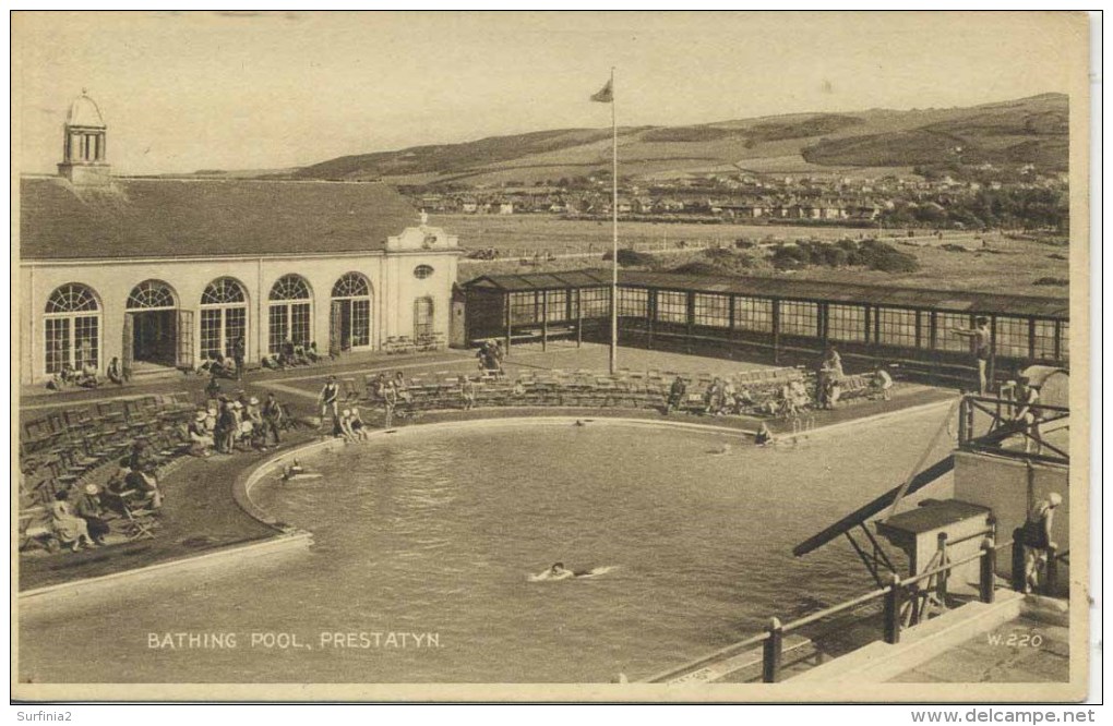 CLWYD - PRESTATYN - BATHING POOL Clw145 - Flintshire