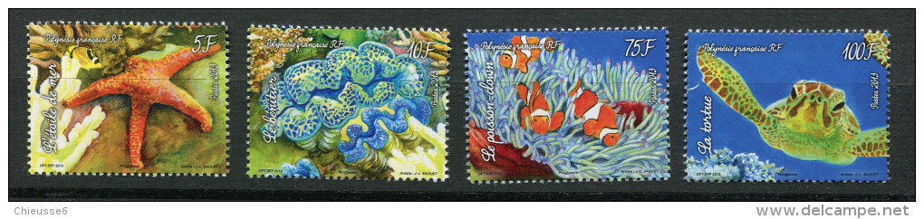 Polynésie ** - Faune Marine, étoile De Mer, Tortue, Poissons, Etc - Unused Stamps