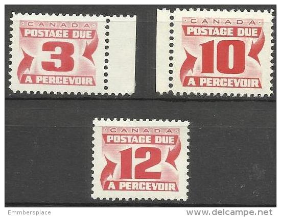 Canada - 1967+ Postage Dues MNH **   Sc J23, J27 & J36 - Portomarken