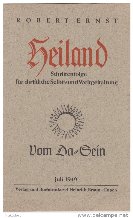 LG Heiland Schriftenfolge Für Christliche Selbst- Und Weltgestaltung - 1949 - Robert Ernst - Christianisme