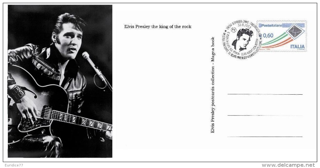 Italia 2013 - Postcard ELVIS PRESLEY The King Of The Rock - Special Postmark - Cantantes