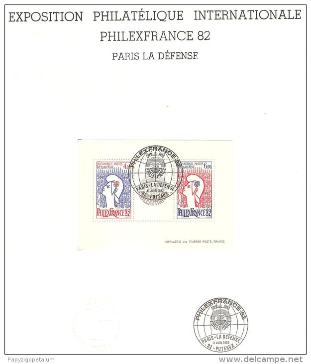 DOCUMENT EXPOSITION INTERNATIONALE PHILEXFRANCE  82  ** - Brieven En Documenten