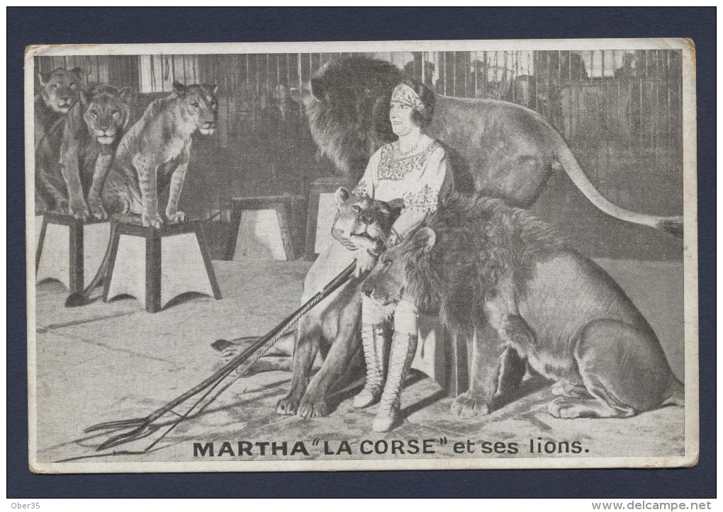 Martha La Corse Et Ses Lions - Circus