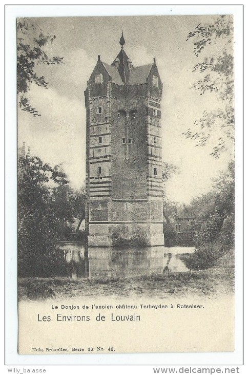 Carte Postale - Environs De Louvain - Donjon De L'ancien Château Terheyden à ROTSELAER - ROTSELAAR - CPA    // - Rotselaar