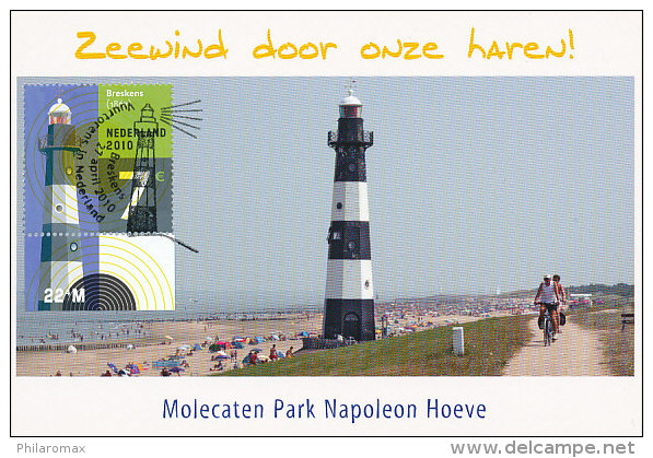 D18837 CARTE MAXIMUM CARD RR TRIPLE FD 2013 NETHERLANDS - LIGHTHOUSE PHARE BRESKENS CP ORIGINAL - Lighthouses