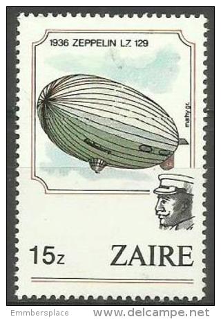 Zaire - 1984 Zeppelin Balloon From 1936 15z MH *  SG 1206  Sc 1165 - Unused Stamps