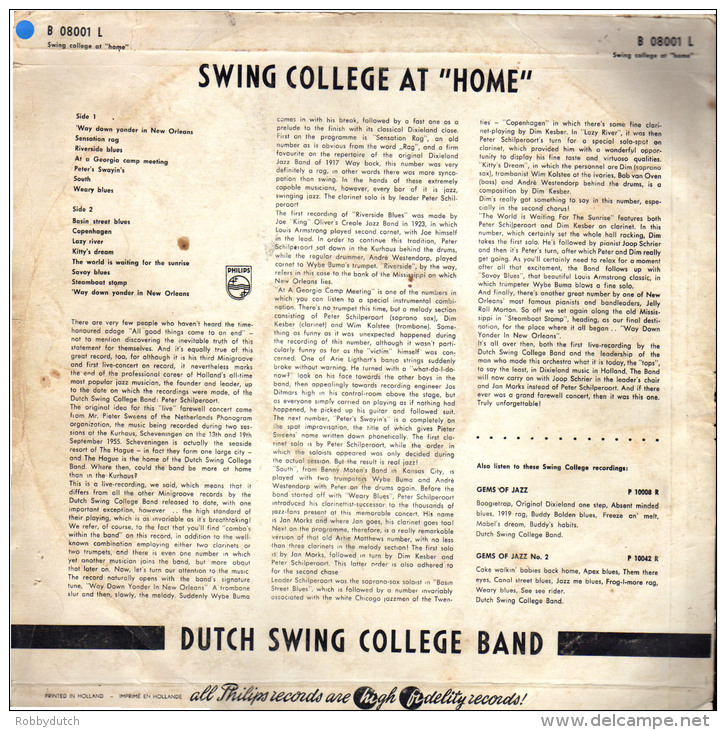 * LP *  DUTCH SWING COLLEGE BAND - SWING COLLEGE AT HOME - Jazz
