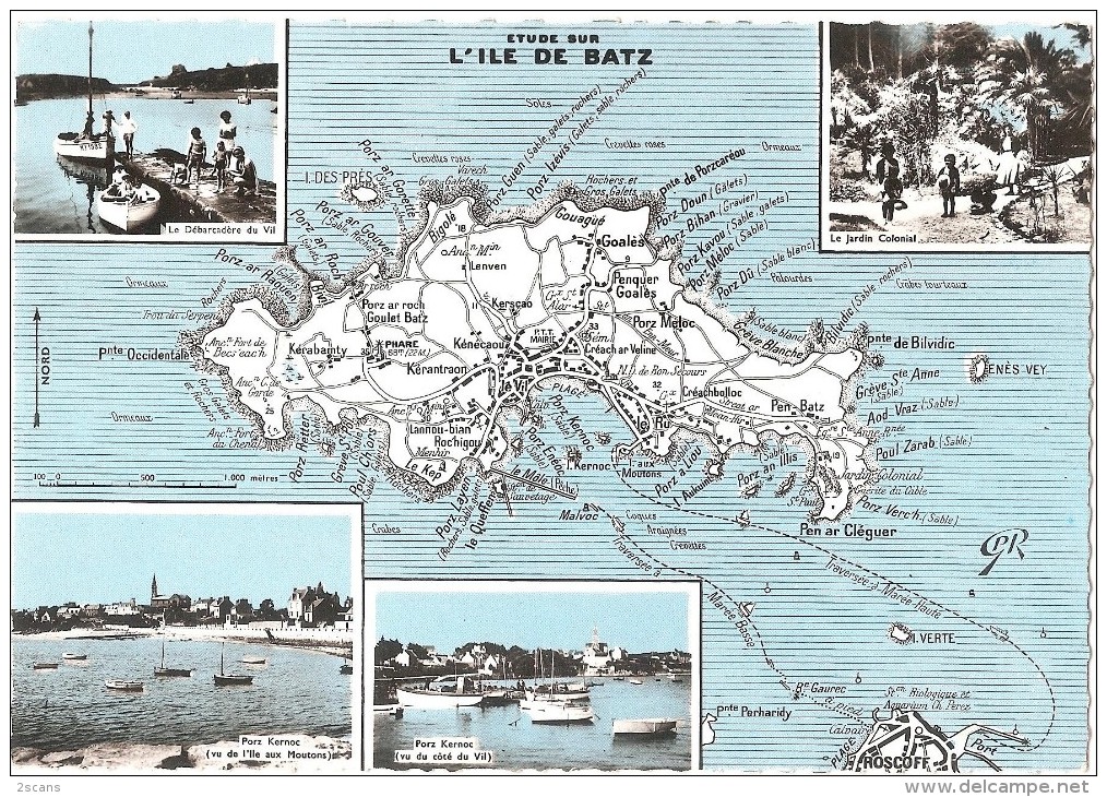 Dépt 29 - ÎLE-DE-BATZ - CPSM Multi-vues 10 X 15 Cm - Ile-de-Batz