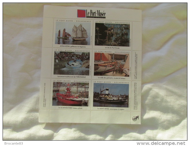 LE PORT MUSEE DE DOUARDNENEZ BLOC DE 6 TIMBRES - Blocs & Carnets