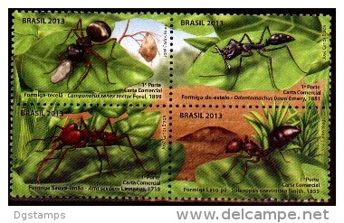 Brasil 2013 **  INSECTS. ANTS. Insectos. Hormigas. - Unused Stamps