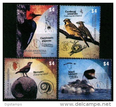 Argentina 2013 ** Hornero, Carpintero Gigante, Cardenal Amarillo, Macá Tobiano. See Desc. - Unused Stamps