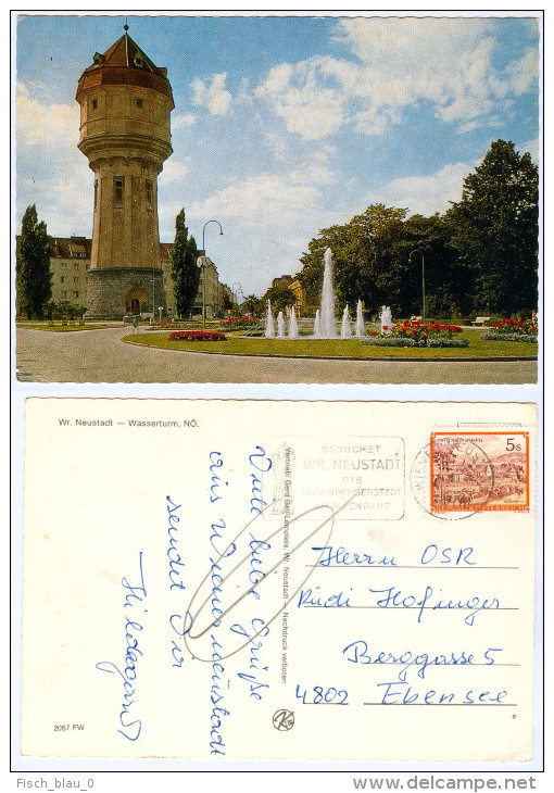 AK 2700 Wiener Neustadt Wr. Wasserturm Österreich Ansichtskarte Niederösterreich Austria Autriche NÖ Postcard - Wiener Neustadt