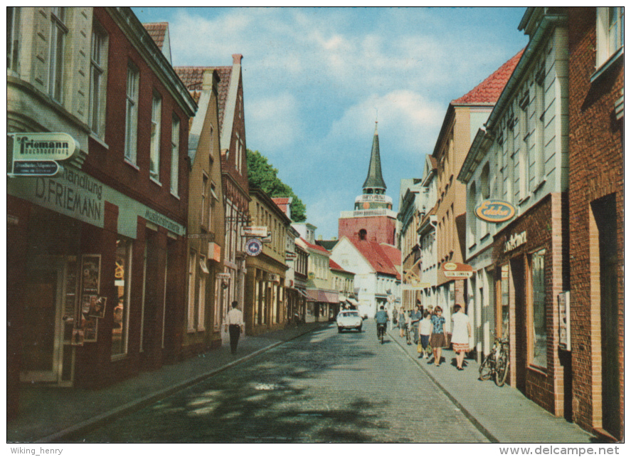 Aurich - Burgstraße 1   Mit Edeka Buchhandlung Friemann Und Musikinstrumente Geschäft - Aurich