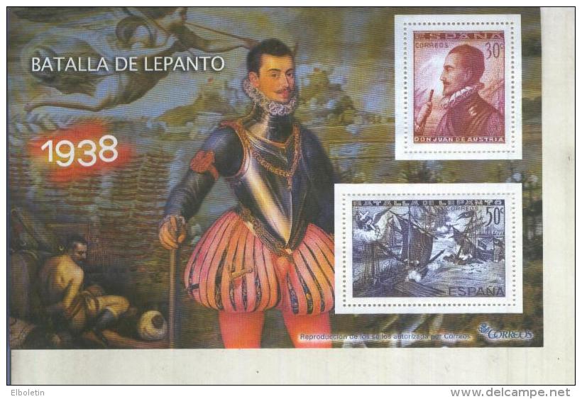 La Guerra Civil Española En Sellos De Correos: Juego 2 Sellos 1938: Batalla De Lepanto - Otros & Sin Clasificación