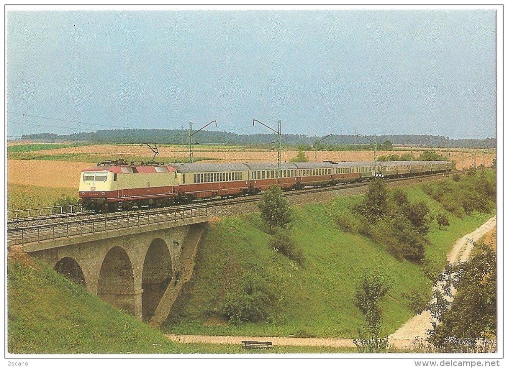 TRAIN Allemagne - EISENBAHN Deutschland - WEIßENBURG IN BAYERN - Elektro-Lokomotive 120 005-4 (Weissenburg) - Treinen