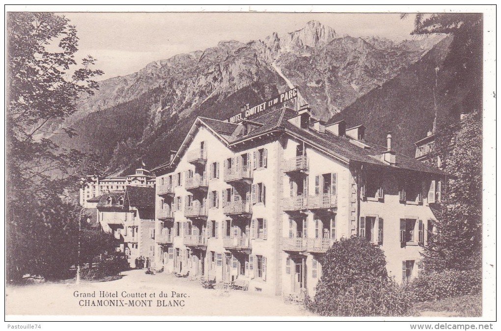 Grand  Hôtel  Couttet  Et  Du  Parc.  CHAMONIX-MONT  BLANC - Chamonix-Mont-Blanc