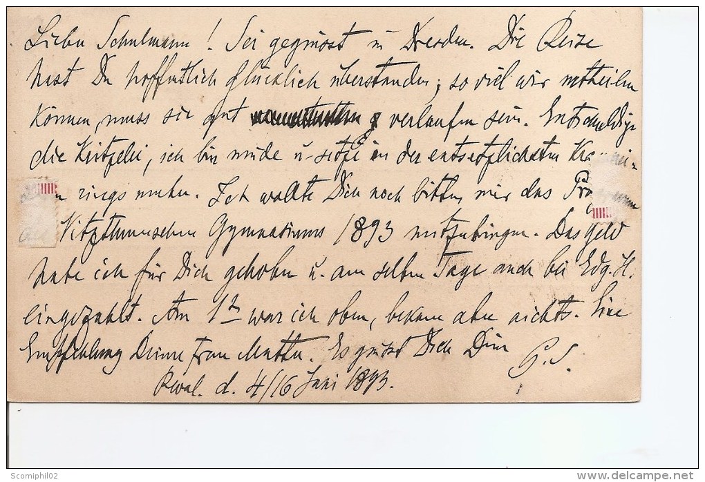 Russie (E P De 1893 Vers L'Allemagne à Voir) - Briefe U. Dokumente
