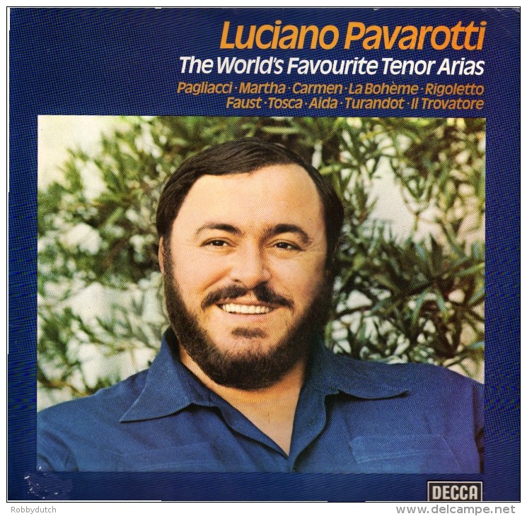 * LP *  PAVAROTTI - THE WORLD'S FAVOURITE TENOR ARIAS (England 1975 EX!!!) - Oper & Operette