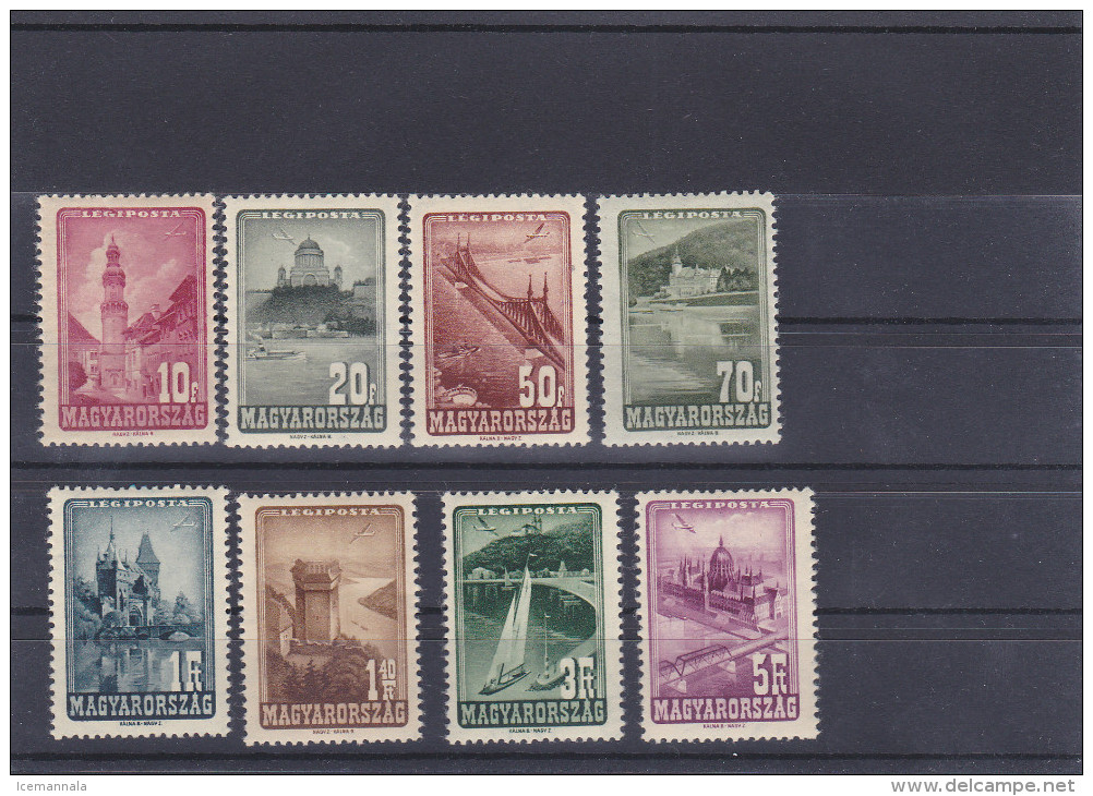 HUNGRIA   YVERT  AEREO  58/65  MH  * - Unused Stamps