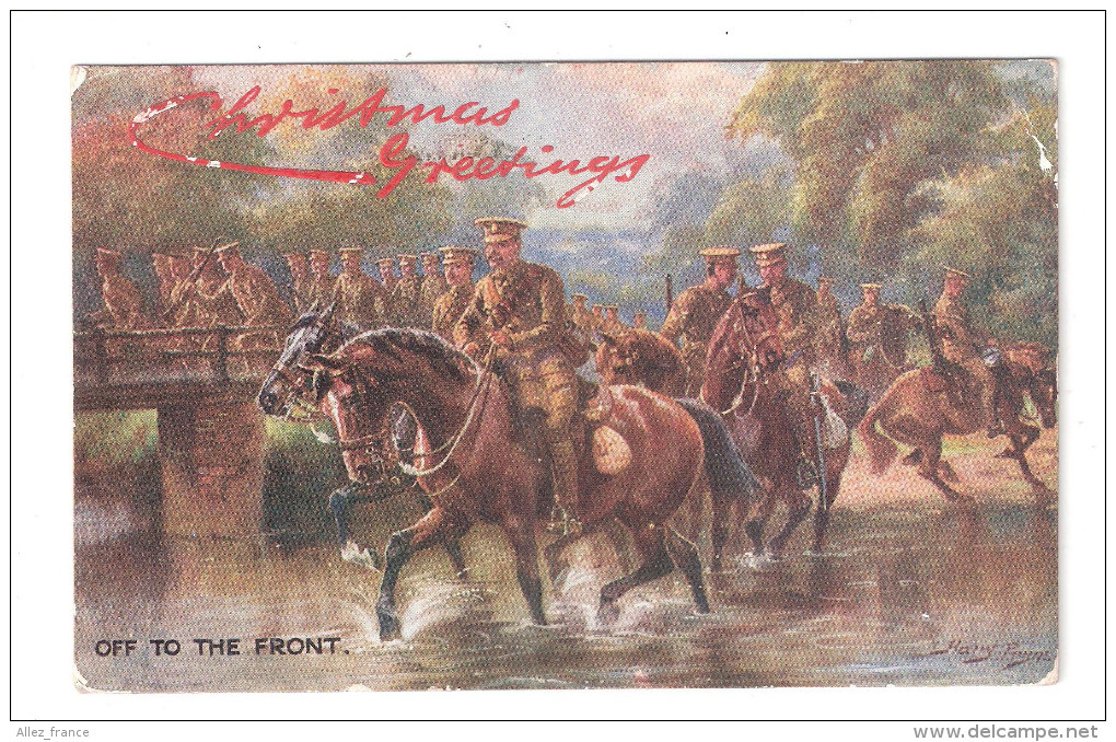 CHRISTMAS GREETINGS RAPHAEL TUCK MILITARY Postcard C.1905 THE SHERWOOD FORESTERS,NOTTS & DERBY REGIMENT - Regimenten