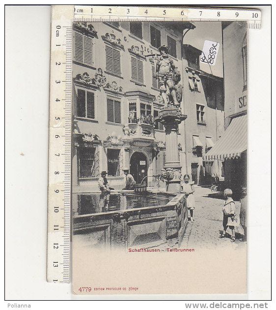 PO8853C# SVIZZERA - SCHAFFHAUSEN - TELLBRUNNEN - FONTANA - BAMBINI  No VG - Andere & Zonder Classificatie