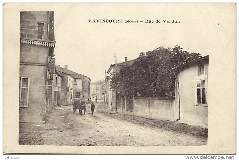 Depts Div -meuse - Ref V231- Vavincourt - Rue De Verdun  - - Vavincourt
