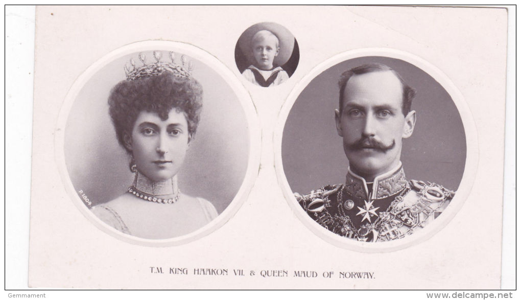 ROYALTY (NORWEGIAN) -KING HAAKON V11 @ QUEEN MAUD - Case Reali