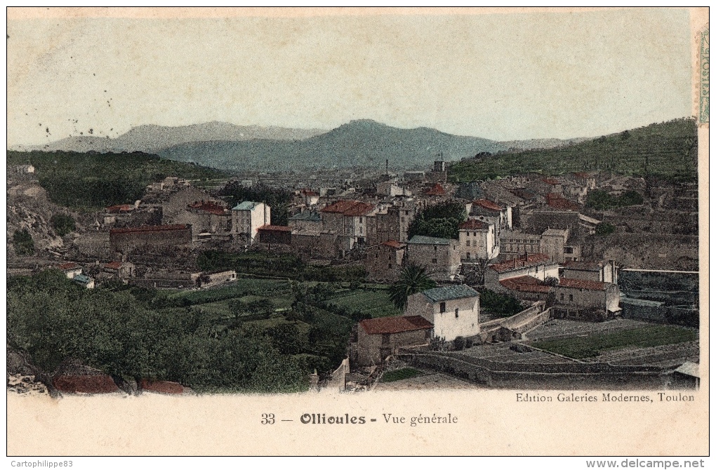 VAR 83  OLLIOULES VUE GENERALE - Ollioules