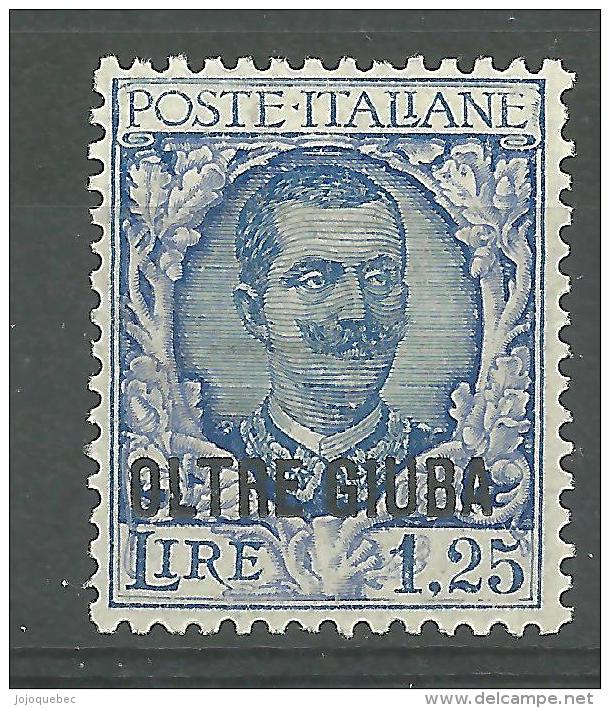 L'Italie Oltre Giuba N.43 Neufs Avec Trace De Charniére   MINT LIGHTLY HINGED M.H. 300$ - Oltre Giuba