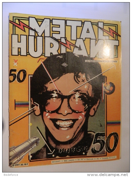 Métal Hurlant - 50 - Dont Salammbô, De Flaubert Et Druillet, Aussi Margerin, Moebius, Goimard, Crespin, Robial - Métal Hurlant